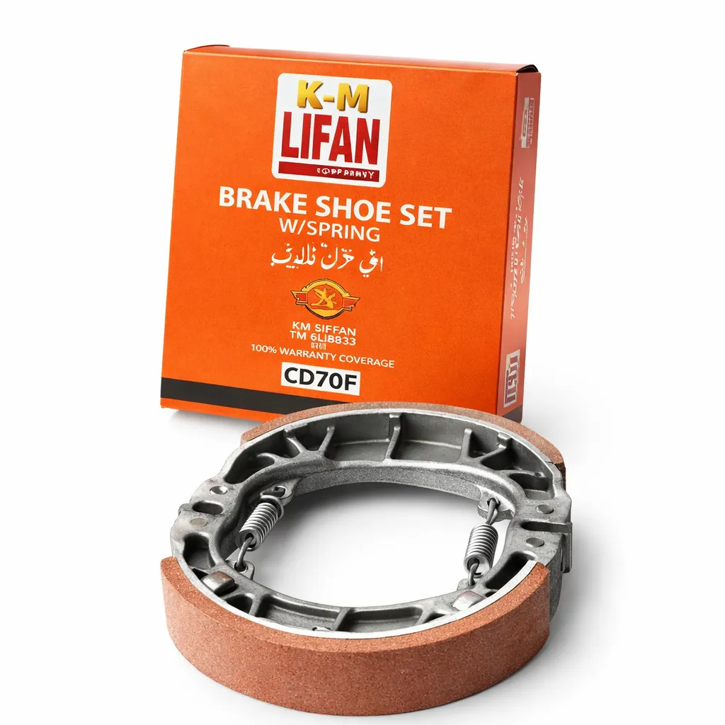 KM Lifan ABS Leather Bike Motorcycle Brake Shoes for Honda CD70